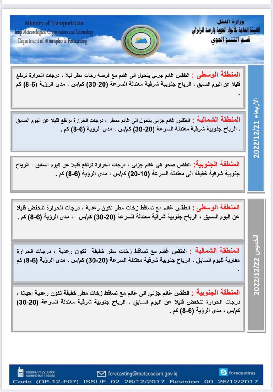 الطقس في العراق