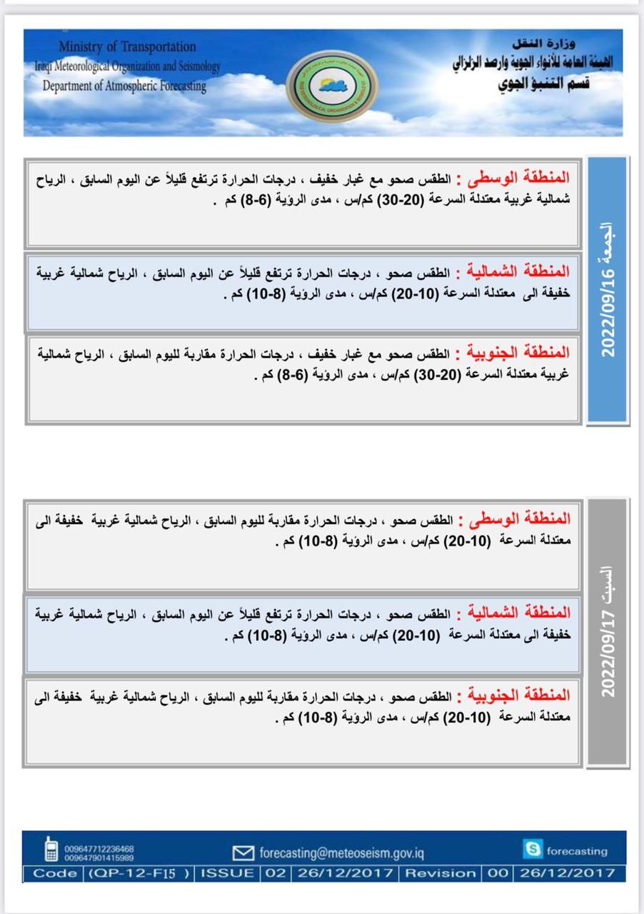 الطقس في العراق