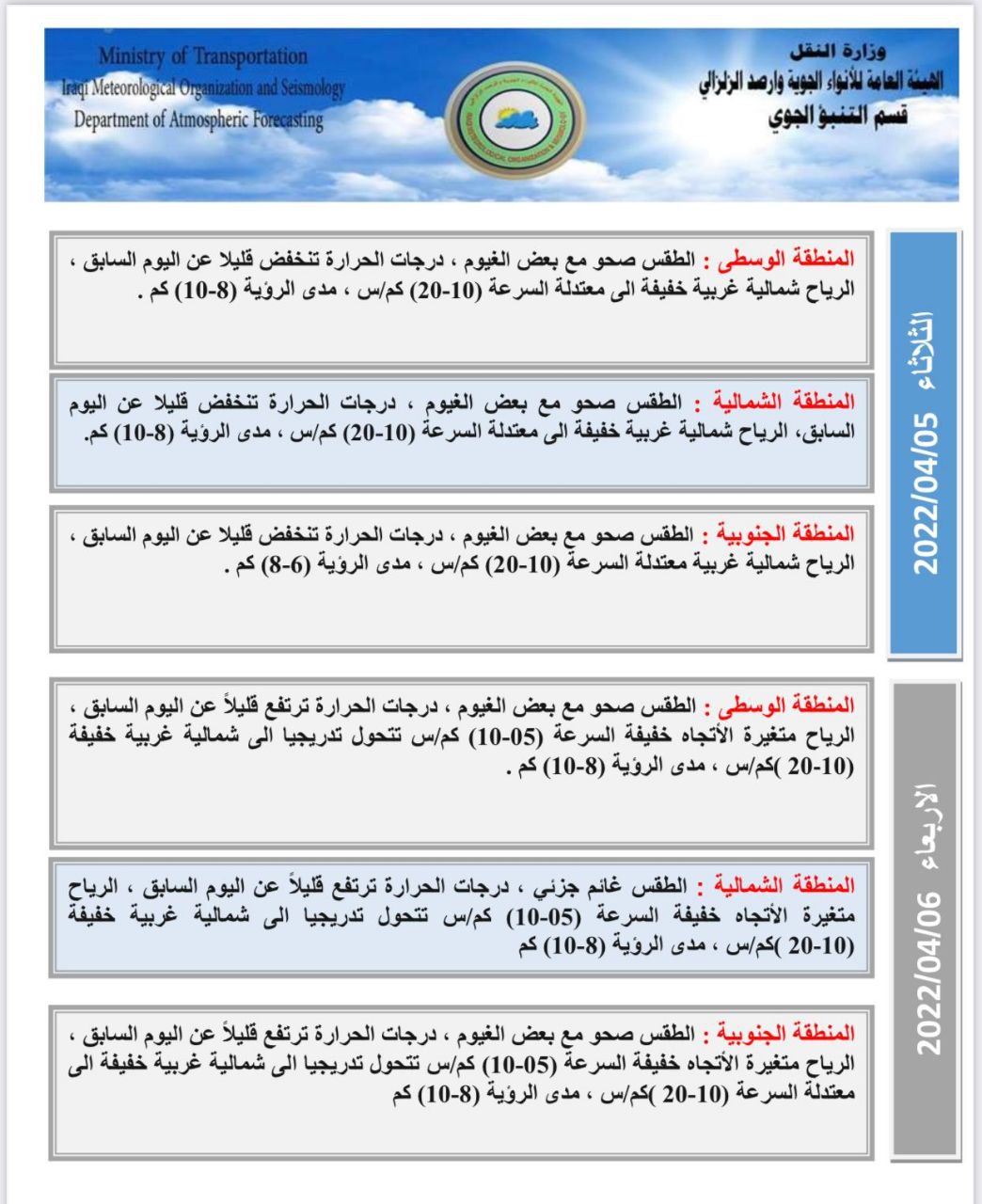 ثلاثاء اربعاء