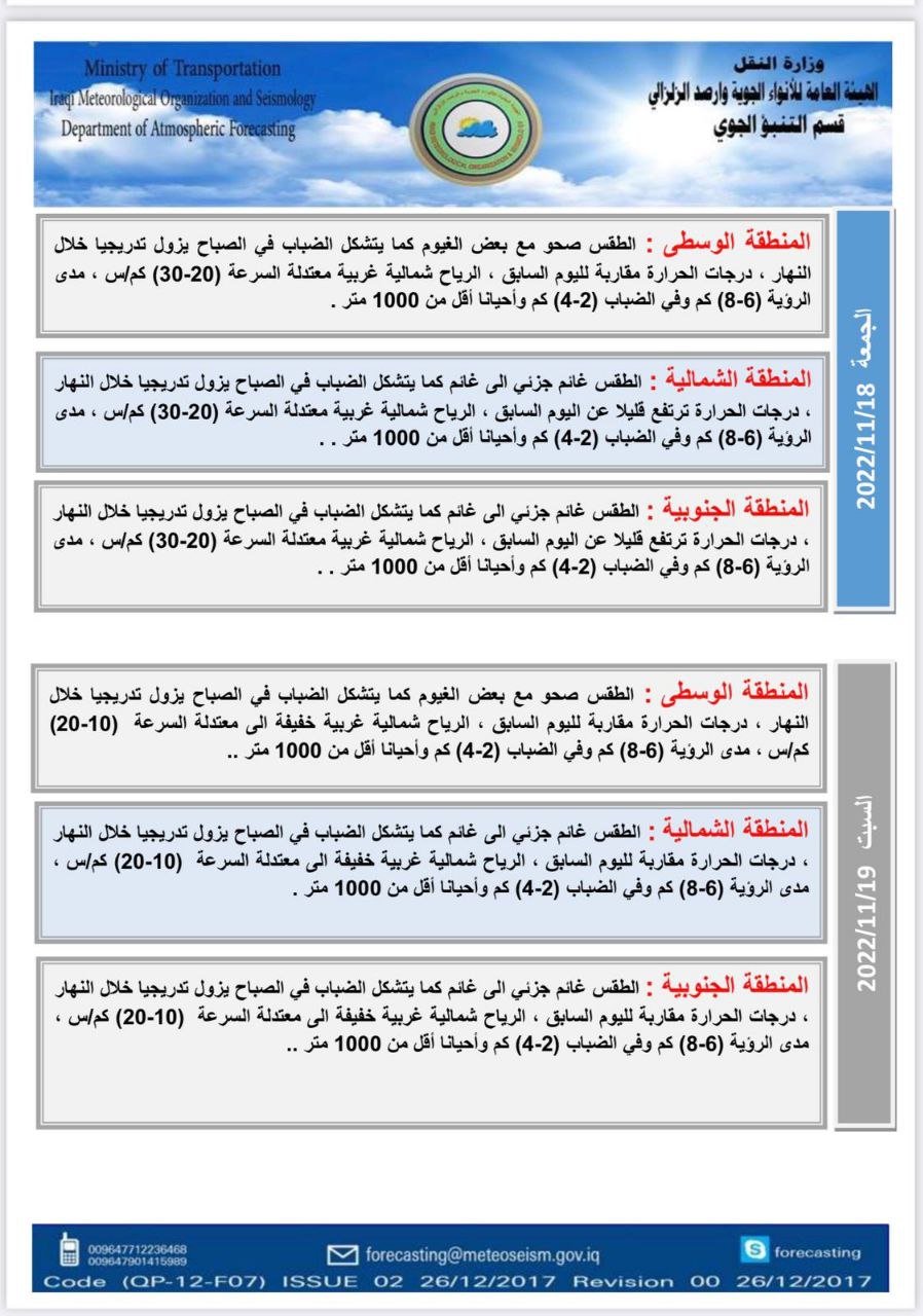 الطقس في العراق