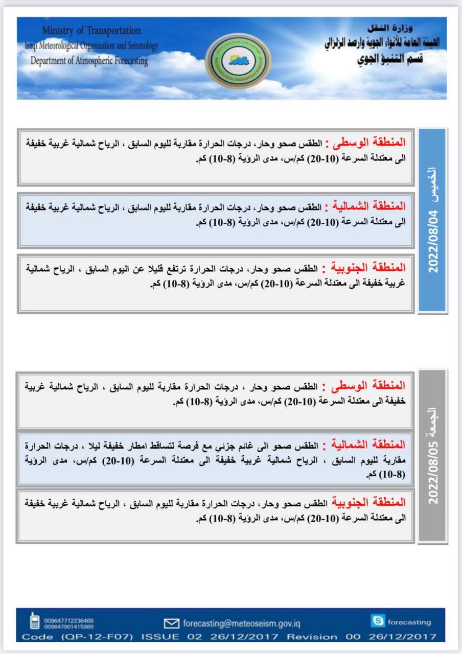 الطقس في العراق