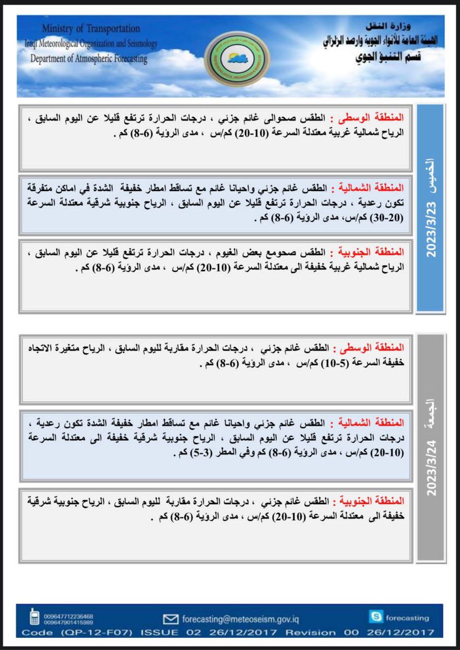 الطقس في العراق