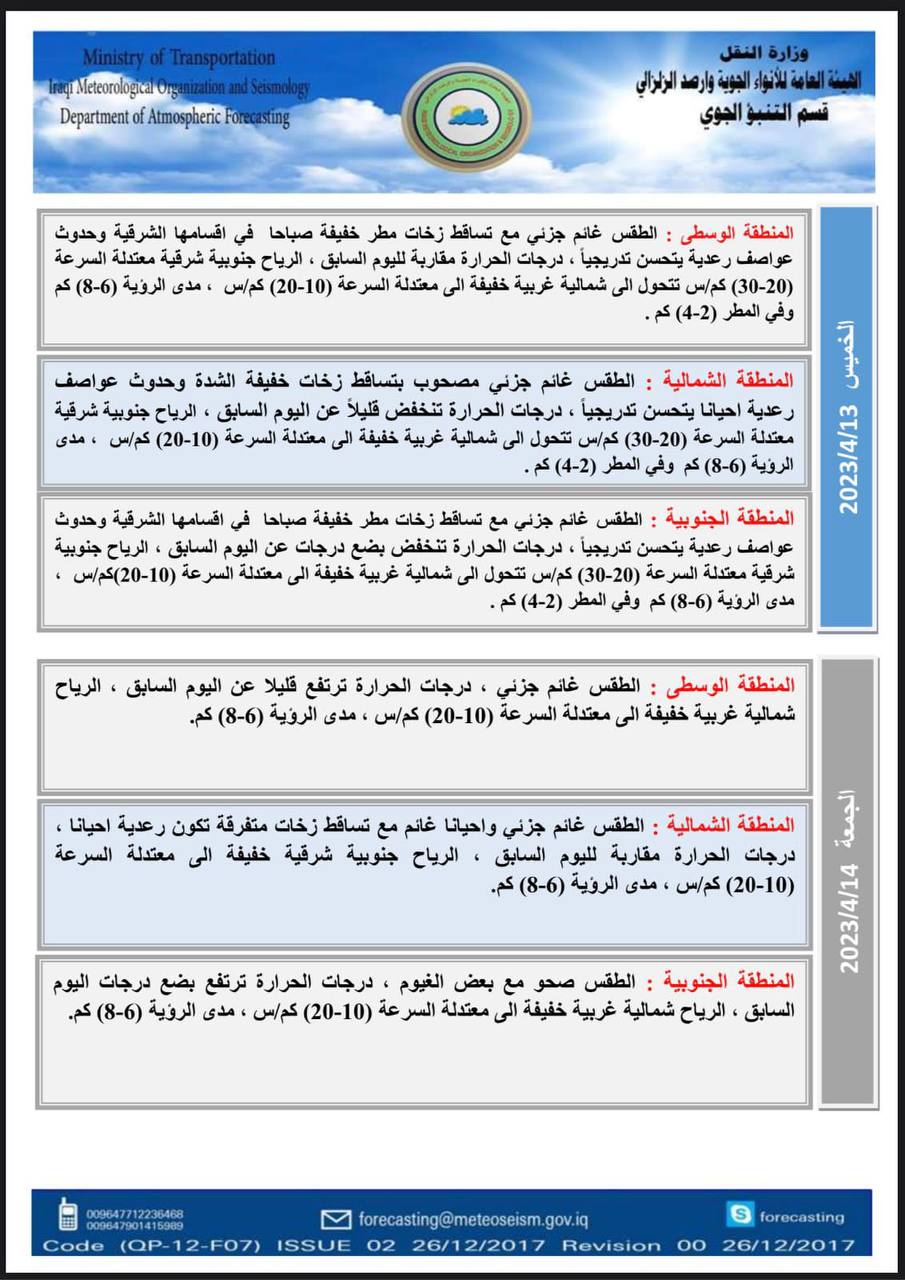 الطقس في العراق