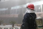 اندلاع حريق بمخزن داخل مستشفى قيد الإنشاء