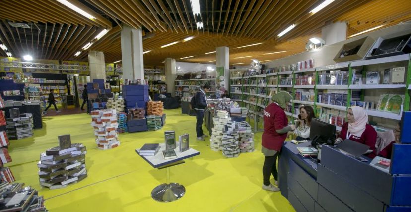 TUNIS, TUNISIA - APRIL 05 : A view of the 35th Tunisia International Book Fair at Exhibitions Palace in El-Karam area in Tunis, Tunisia on April 05, 2019. 319 domestic and foreign publishing companies participated in the fair. (Photo by Yassine Gaidi/Anadolu Agency/Getty Images)